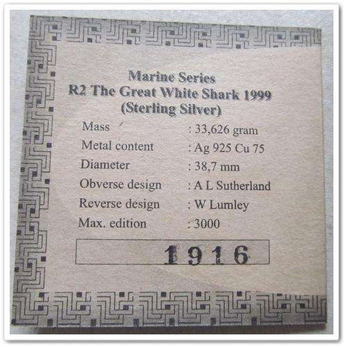 ** ORIGINAL ** 1999 MARINE SERIES ** SHARK ** SR2 !! STARTING @ R1