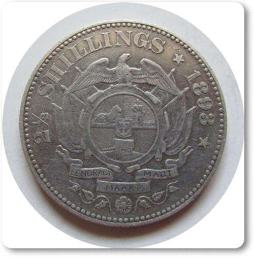 ** RARE DATE ** 1893 2.5 SHILLING !! GREAT DETAIL !! STARTING @ R1