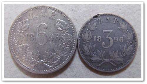 ** GREAT ** 1896 6PENCE & 3PENCE COMBO SET - ONE LOT!! STARTING @ R1