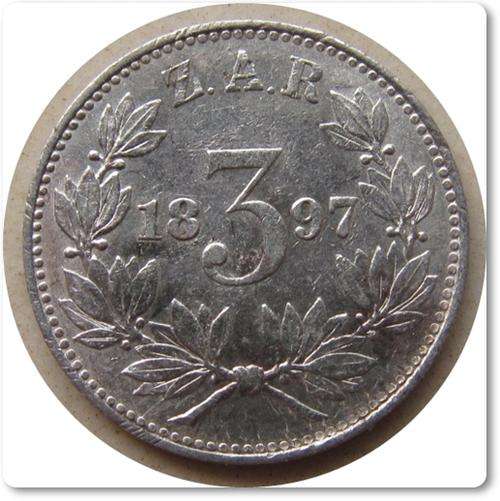 ** GREAT ** 1897 3 PENCE !! STARTING @ R1