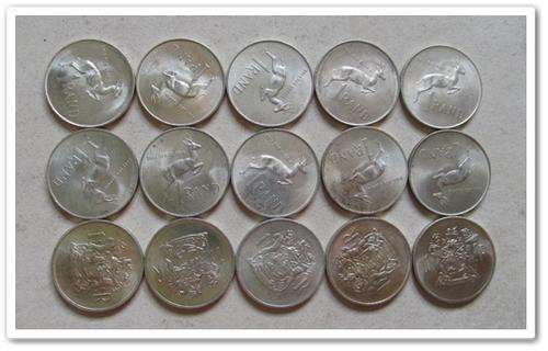 ** SILVER R1 ** (X15)-(1966 /1967/1969) VARIOUS - SR1** BID PER COIN STARTING @ R1- STARTING @ R1