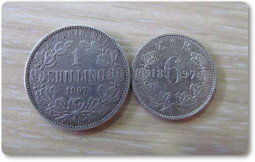 ** SCARCE ** 1896 1 SHILLING & 1896 6 PENCE!! ONE LOT!! STARTING @ R1