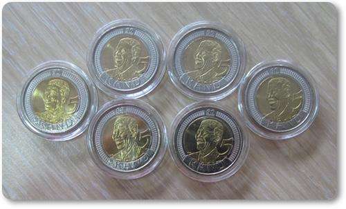 ** 2008 MANDELA R5** 90TH BIRTHDAY IN CAPTULES !!(6X) BID PER COIN !! STARTING @ R1