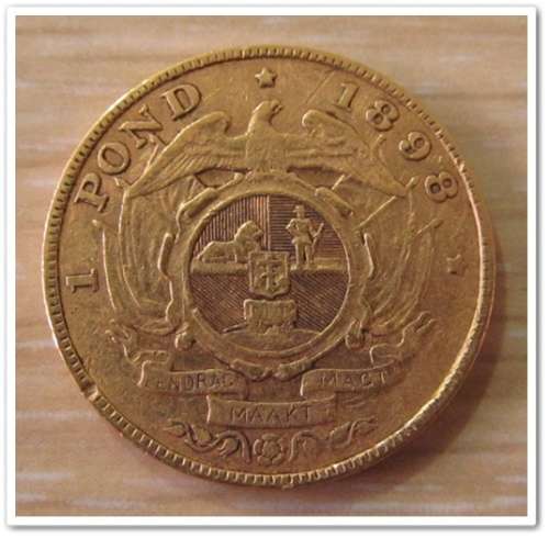 ** 1898 ** ZAR GOLD POND (NO.3) !! STARTING @ R1