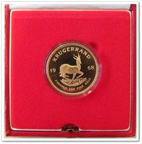 **ULTRA SCARCE ** 1968 DOUBLE FROSTED PROOF 1oz GOLD KRUGERRAND !! R1 START !!!