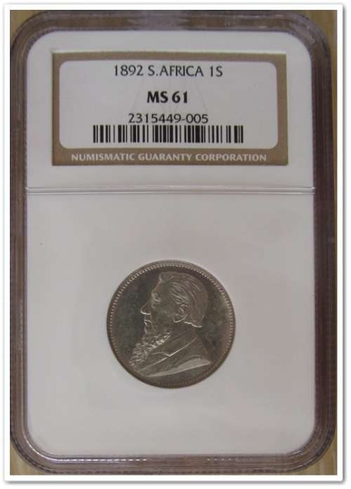 ** GREAT ** 1892  1 SHILLING !! KEY DATE - NGC MS61 !! STARTING @ R1