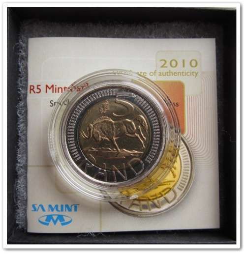** 2010 ** R5 CW MINTMARK COIN !! "OOM PAUL" - (X3) BID PER COIN !! STARTING @ R1