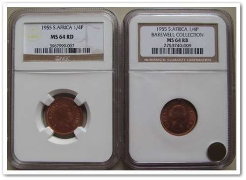 ** 1955 1/4 PENNY NGC (MS64 RD & MS64 RB) !! STARTING @ R1