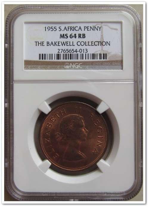 ** 1955 ** PENNY NGC MS64 RB !! SECOND FINEST !! STARTING @ R1