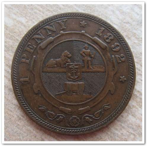 ** 1892 ** ZAR PENNY !! STARTING @ R1