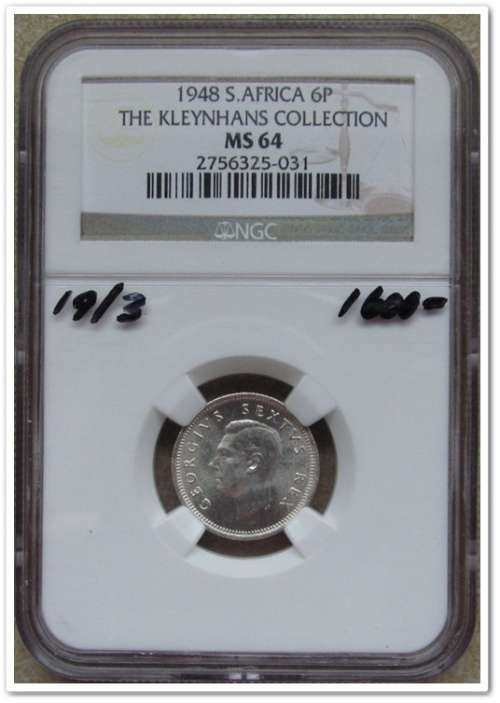 ** 1948 ** 6 PENCE - NGC MS64 !!! R1 START