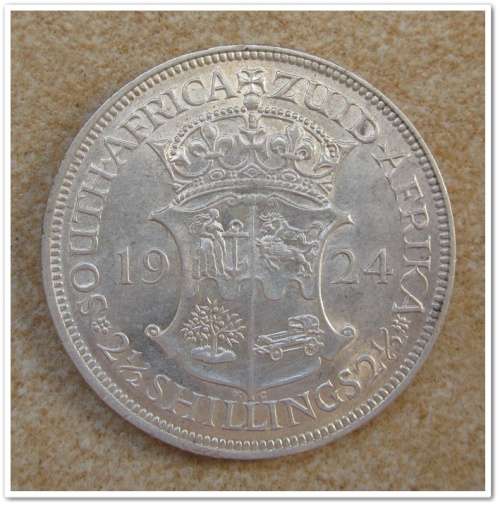 ULTRA SCARCE ** 1924  2.5 SHILLING ** AU QUALITY !!!  R1 START