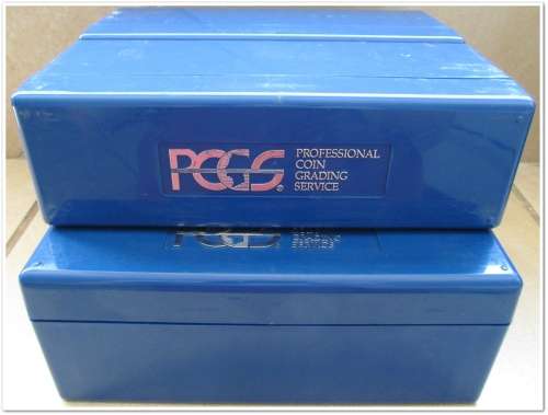 ** EMPTY BLUE PCGS BOXES (x5) - BID PER BOX !! STARTING @ R1