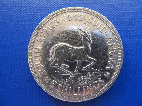 1948 5 Shilling Crown - Surface Scartches !! Low Start