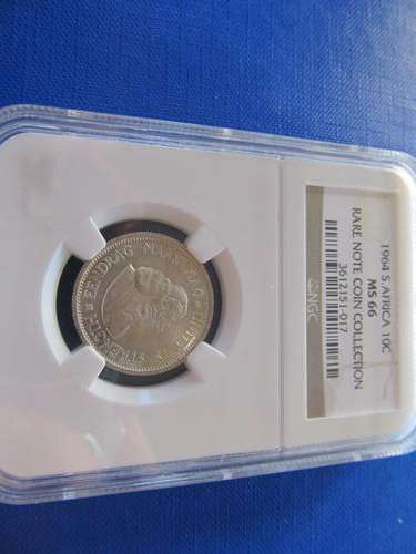 1964 10 Cent MS 66