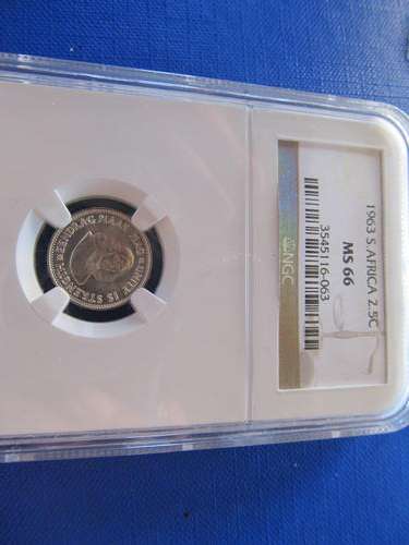 1963 2.5 Cent MS 66