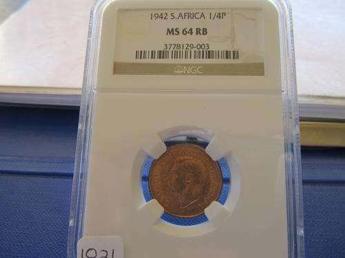 1942  1/4 Penny MS 64 RB - Christmas Special !!!