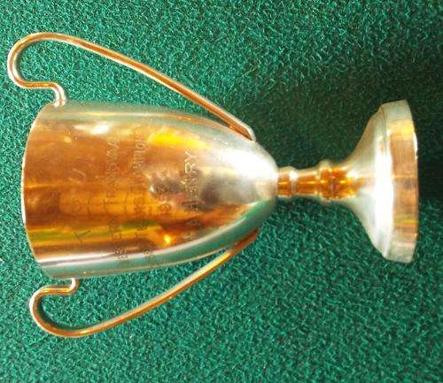 Silver plated  Trophy - With inscription - See pictures