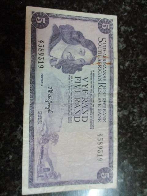 TW de Jongh R5 Replacement note X7