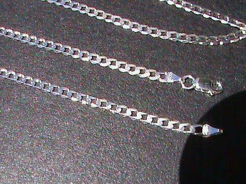 STERLING SILVER .925..60cm long x2.7mm wide x 0.5mm thick