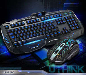 UTHINK V-100 GAMING keyboard and mouse set(wired)