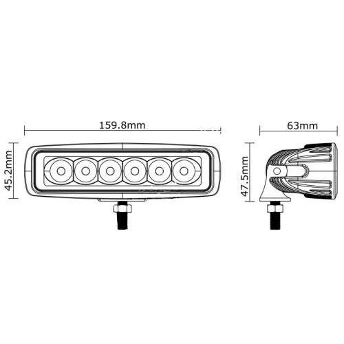 18W LED Bar Light