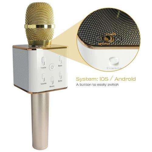 Tuxun Q7 Wireless Bluetooth Karaoke Microphone & HIFI Speaker