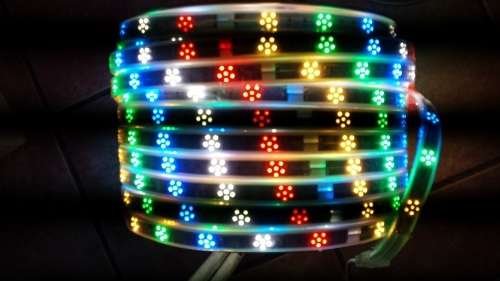 10 Meter 5050 RGB LED Rope Light. Star pattern LED Strip With power plug