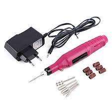 Mini Red Portable Nail Machine/Drill Variable Speed Rotary Detail Carver