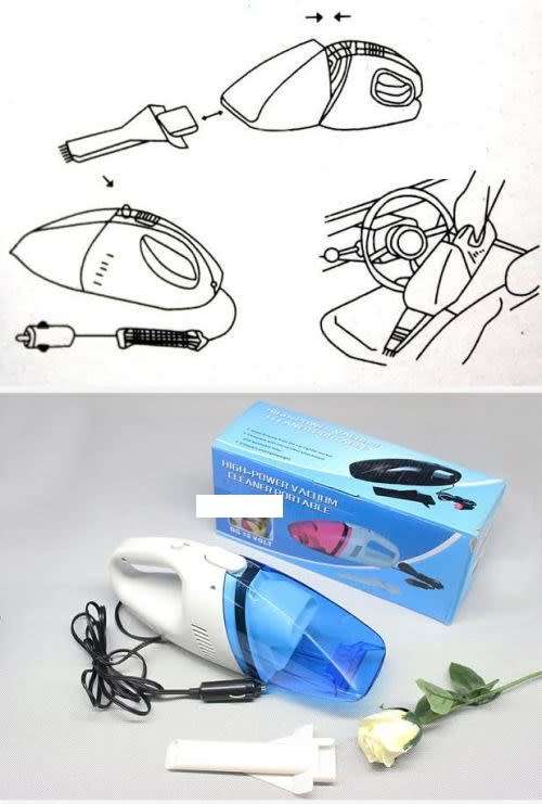 Portable High-Power vacuum Car Cleaner