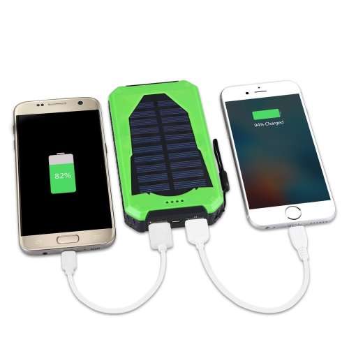Solar Waterproof Power Bank 15800mAh (Special For Christmas )