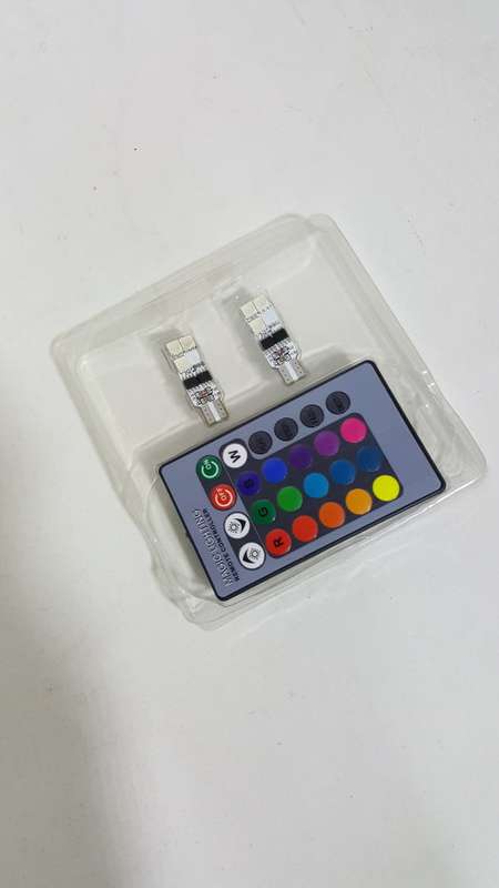 Auto Remote Controlled colorful LED Lamp RGB
