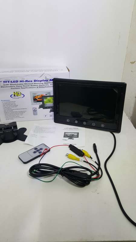 9" TFT/LED Hi-Res Display Monitor - Screen Monitor For Reversing Rearview Camera