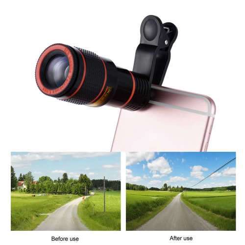 8X Zoom UNIVERSAL Optical Clip Telescope Camera Lens For Tablet /Cellphone