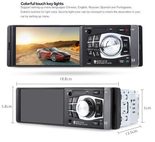 4.1" TFT Car MP5 - Car Radio 4012B