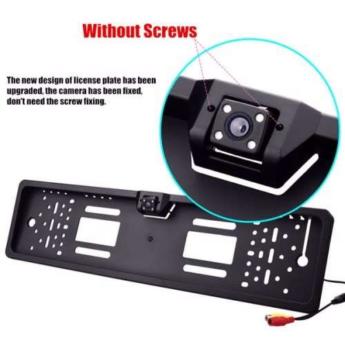 Number Plate Holder with 4Led Rear View Camera