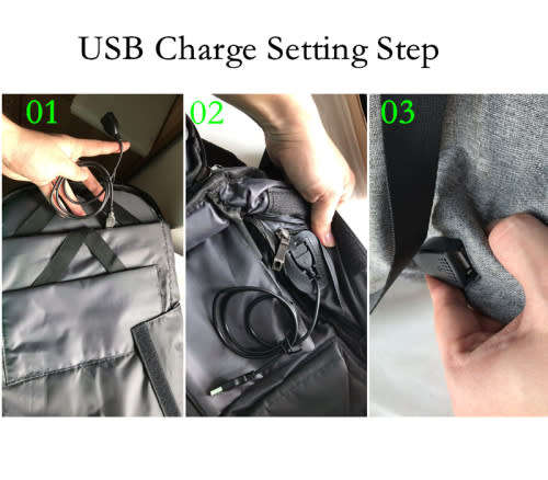 Safety Bag -Anti - Theft Laptop Backpack
