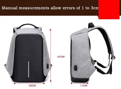 Safety Bag -Anti - Theft Laptop Backpack