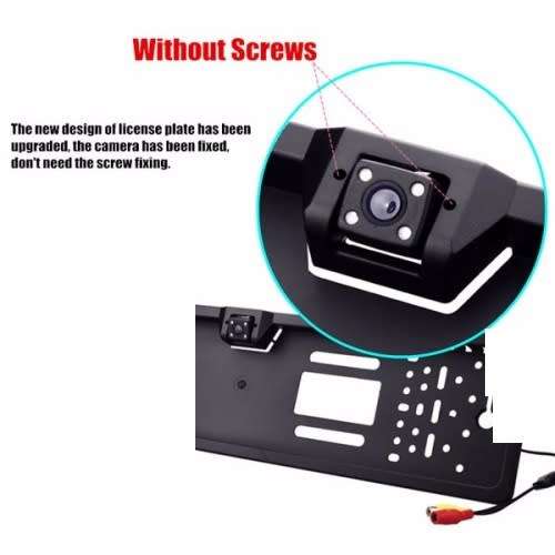 Number Holder With Parking Sensor And Packing Camera