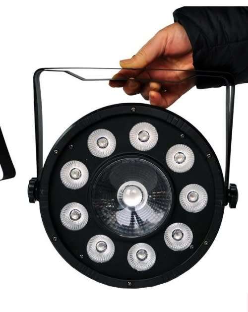 Flat 120W Slim PAR 9 LED + 1 LED Light