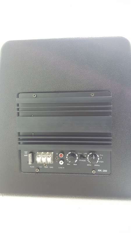 10" Car Subwoofer in Box with build in amplifier