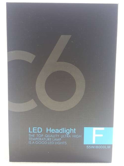 LED Headlight Kit - C6 H1 55W 2cord LED Head Light Kit - H1 2cord 12V~24V LED Headlights