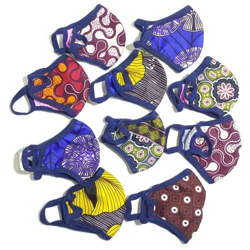 Face Masks 10 pack - Non-Medical Face Mask pack of 10 - 10 Pack Multi-Colour Face Masks