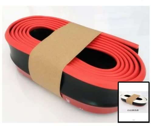 Rubber lip - Stylish 2.5m Rubber Lip fits most cars - 2.5m Samurai Color Rubber Lip Protector
