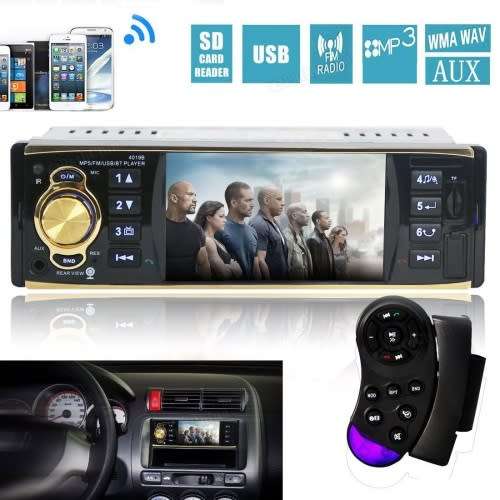 Car Radio - Car Media Player 4.1"TFT Screen USB, MP5, FM Bluetooth & Aux