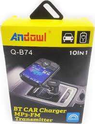 ANDOWL BT CAR CHARGER MP3-FM TRANSMITTER Q-B74