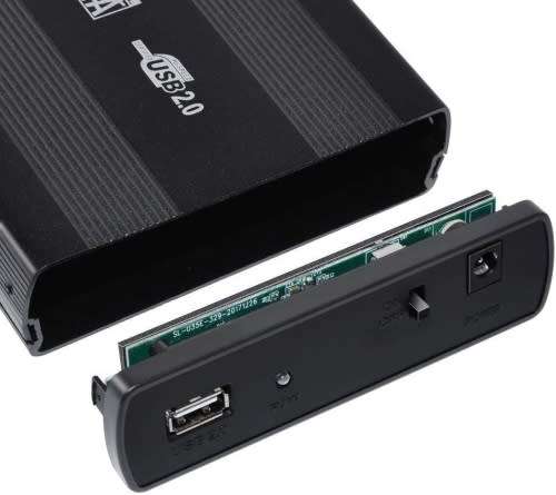 External HDD Case - 3.5 Inch HDD Enclosure - SATA HDD External 3.5" Hard Drive Case