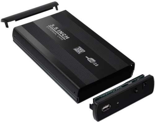 External HDD Case - 3.5 Inch HDD Enclosure - SATA HDD External 3.5" Hard Drive Case