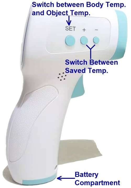 Infrared Thermometer - Dual Measuring IR Thermometer - BZ-R6 IR Body and Object Thermometer