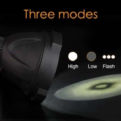 Torch - Rechargeable Pistol type LED Flashlight - Multi-function pistol Torch